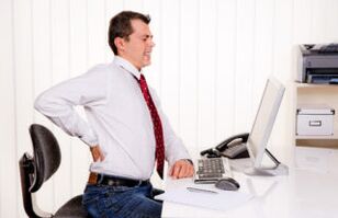 At sedentary work, the chance of osteochondrosis is higher