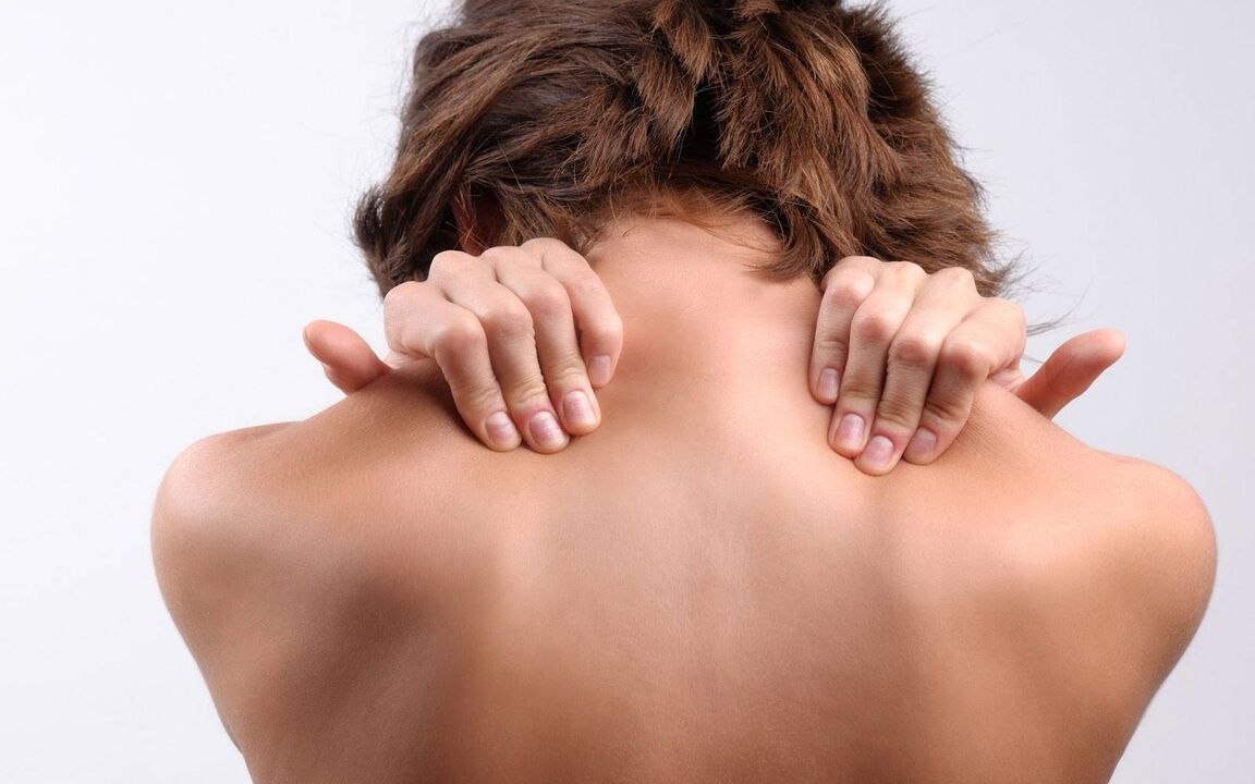 self -massage of neck and back