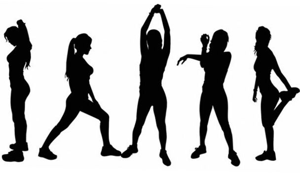 Stretching exercises for the treatment and prevention of back pain in the area of ​​the shoulder blades